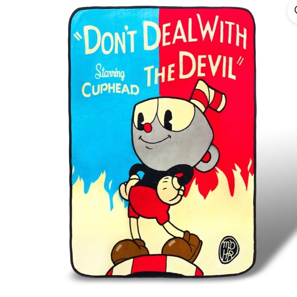Cuphead Fleece throw blanket